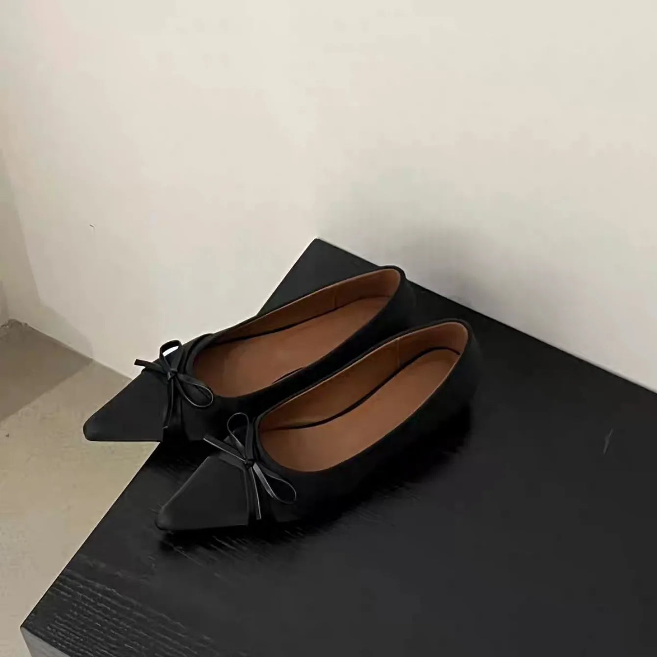 Women Flats 2024 New Bow Tie Flat Shoes for Women Ballerinas Pointed Toe Slip on Flat Lazy Loafers Casual Comfort Sneakers Women
