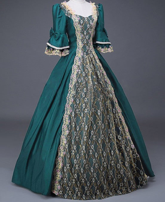 Halloween Cosplay Costumes for Adult Woman Palace Court Medieval Renaissance Retro Gothic Princess Victorian Ball Dress S-5XL