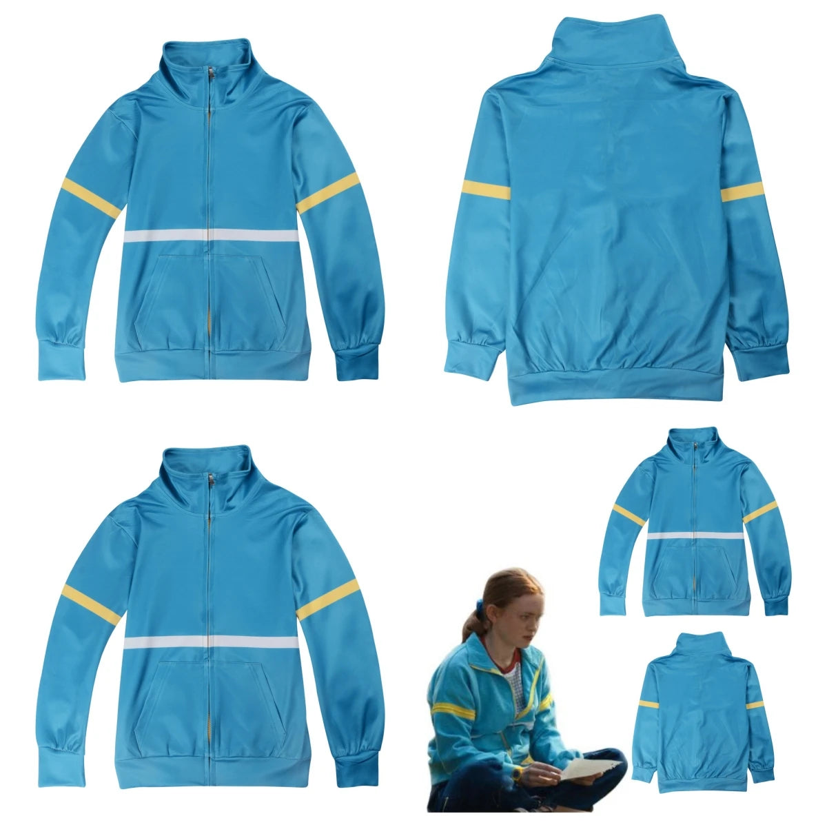 Boys Girls Sweatshirt Jacket New Cosplay Costume Max Mayfield Unisex Coat Halloween Costume Size:110-170cm