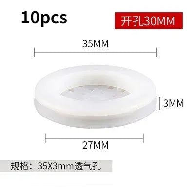 5/10pcs Air Vent Cover Plastic Round Louver Mesh Hole Plug Cabinet Grille Ventilation Systems Decorative Furniture Accessories