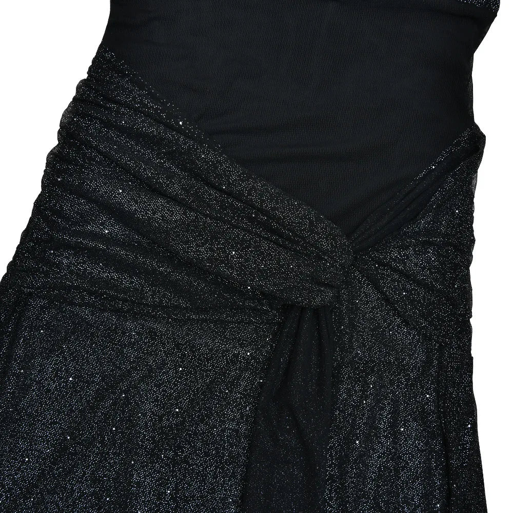 Townlike Slim Bodycon A-line Maxi Long Dress Women 2025 Summer Dress Ribbon Sparkle Glitter Nightclub Sexy Party Dresses