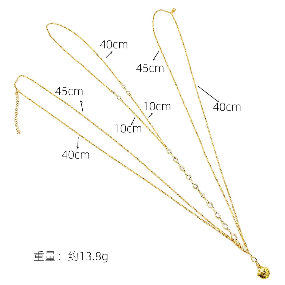 New Simple Summer Sexy Body Bikini Chest Chain Harness Chain Jewelry Charm Body Necklaces Chain For Women Fashion Jewelry Gift