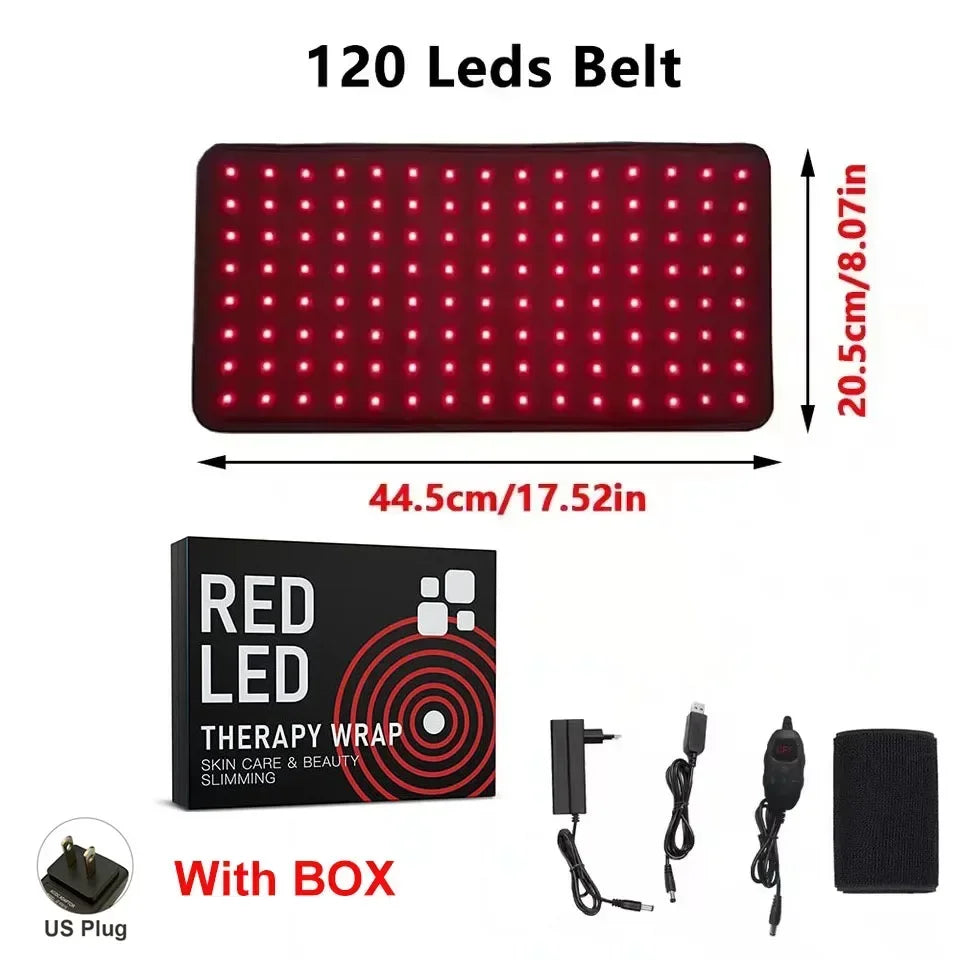 Red Infrared Light Therapy Pad LED Beauty Devices for Face and Body Back Knee Hands Feet Relief Portable 660nm 850nm Heat Pad