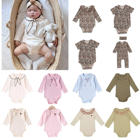 baby girls rompers cute cotton baby boys onesie triangle climbing suit