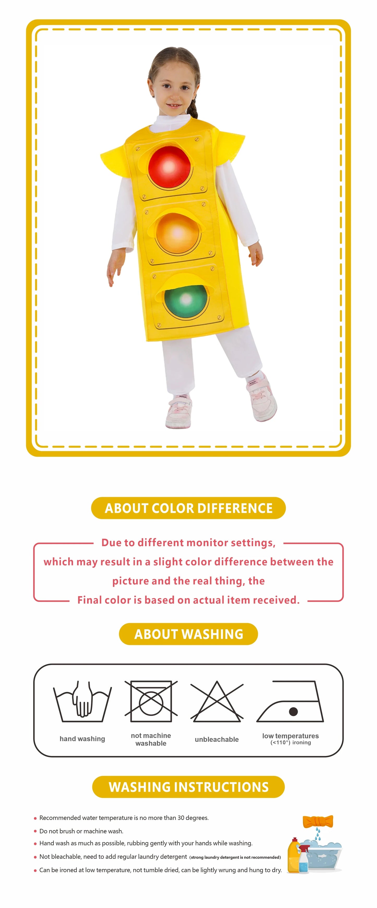 Halloween Traffic Light Cosplay Costume Prescool Theme Party Stage Show Outfit Carnival Festival Performance Dress Up New # 1 #