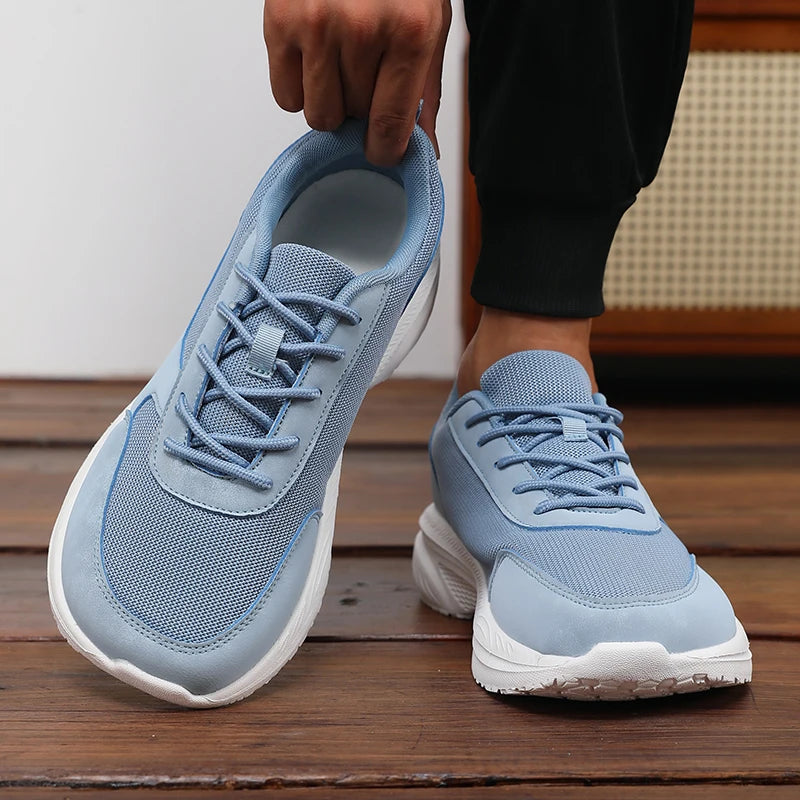New Stylish Wide Width Men's Casual Sneakers Breathable Lightweight Non-Slip Shoe Outdoor High-Quality Leisure Thick-Soled Shoes