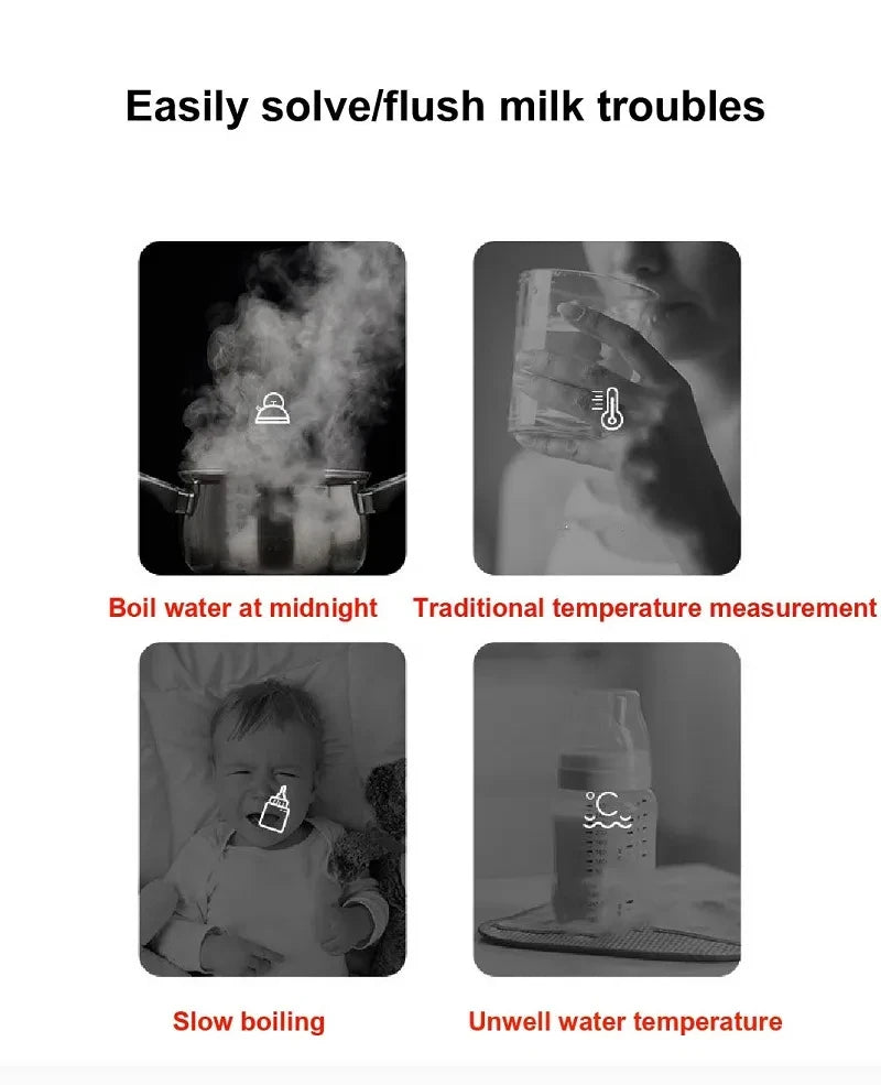 1.3L Electric Kettle Baby Thermostat Milk Warmer Home 24h Hot Water Kettle Multifunctional Glass Health Pot Teapot Kitchen Tools