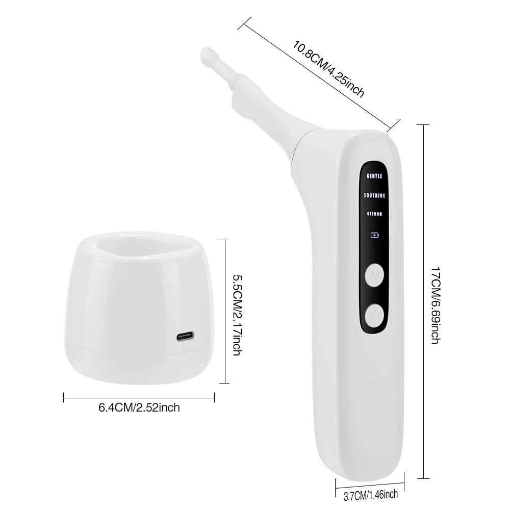 Electric Visual Tonsil Stone Remover Kit with LED Light HD Camera 3 Suction Modes Tonsil Stone Removal Fresher Mouth Oral Care