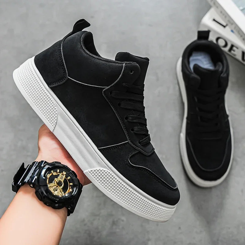 Fashion Men Casual Shoes Platform Non-slip Man Walking Sneakers Lightweight Male Running Shoes Breathable Platform Sport Shoes