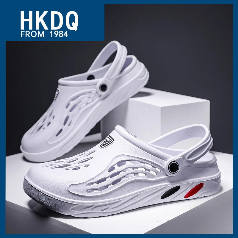 Large Size 36-49 Trend Summer Sandals For Men White Comfortable EVA Casual Clogs Man Lightweight Anti-slip Men's Beach Slippers