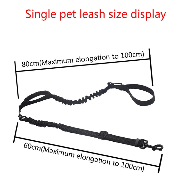 Tactical Dog Harness Adjustable Traning Dog Harness Leash Sets with Storage Bag for Large Dog Control Handle Cat Harness