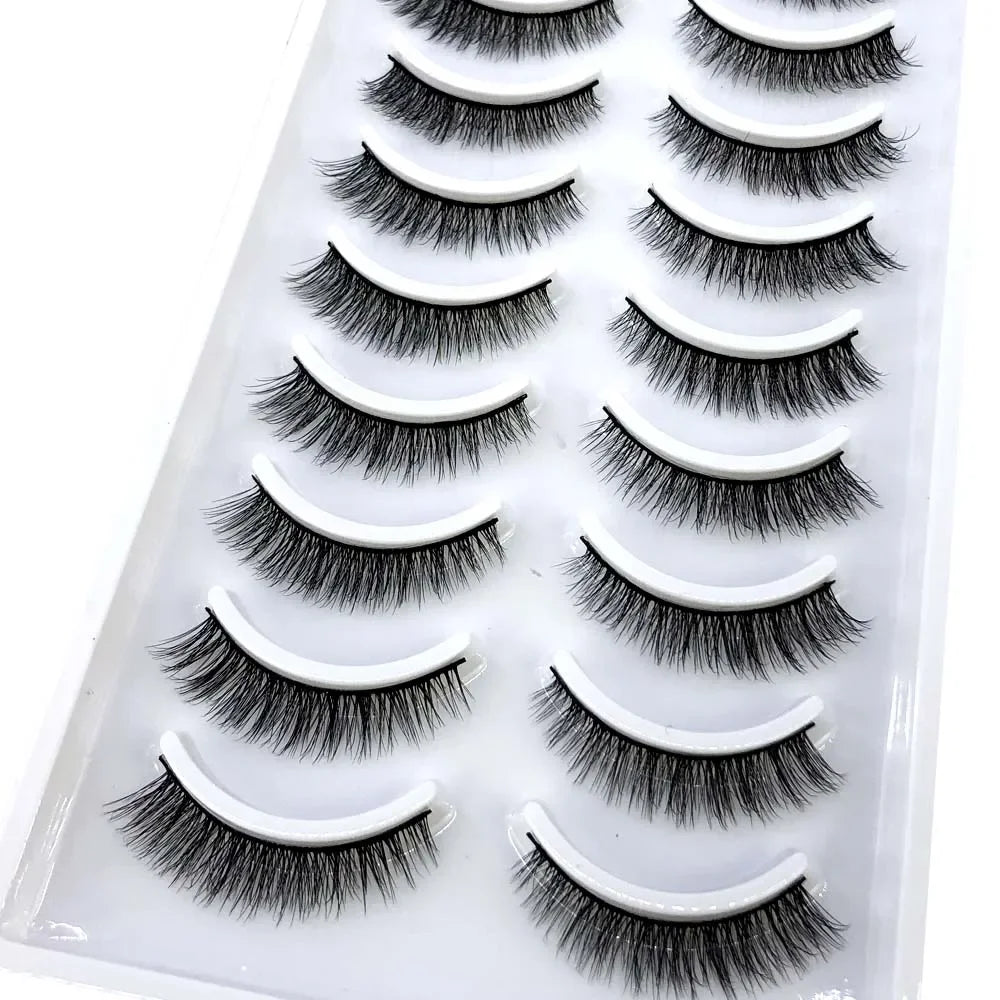 33 Style 10/50/100 Boxes 10Pairs Natural 3D Mink False Eyelashes Makeup Fake Eye Lashes Faux Cils Make Up Beauty Tools Wholesale