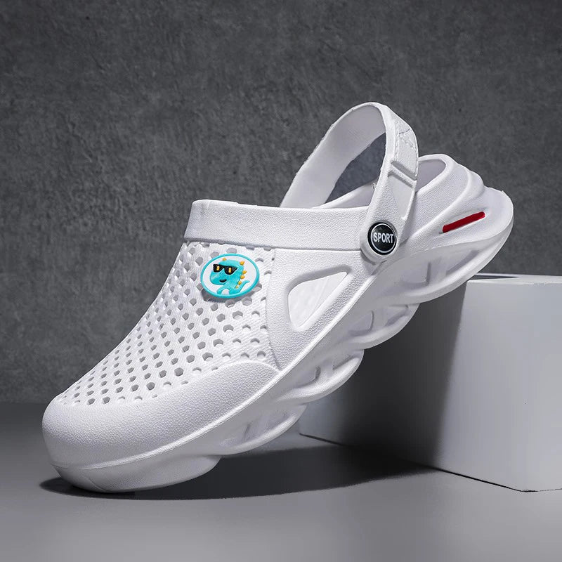Men's Summer Sandals Clogs Men Women Breathable EVA Thick and Soft Sole Slippers Beach Water Shoes Couple's Clogs Big Size 47