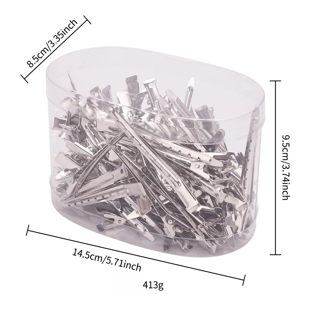 12/35/50/70/80Pcs Positioning Metal Hair Clips Hairpins for Women Styling Tools Barber Hair Cut Clamps DIY Curls for Salon