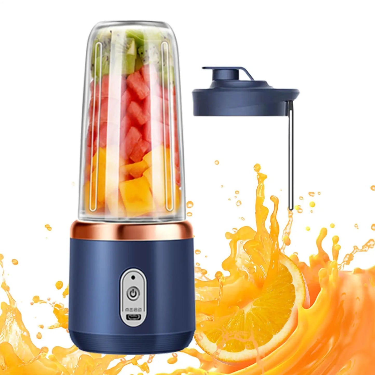 Portable Fruit Juice Blenders Summer Personal Electric Mini Bottle Home USB 6 Blades Juicer Cup Machine For Kitchen
