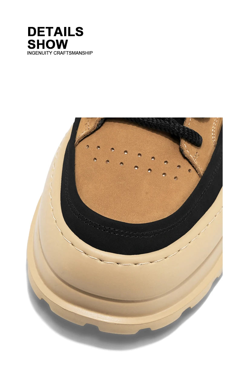 Loafers Casual Sneaker Thick Bottom Men's Sneakers Fashion Sports and Leisure Wear-resistant Shoes for Men Soft and Comfortable
