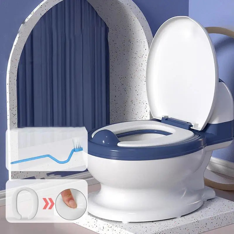 Baby Potty Training Toilet Seat Comfortable Backrest Cartoon Pots Portable Baby Pot For Children Potty Toilet Bedpan #WO
