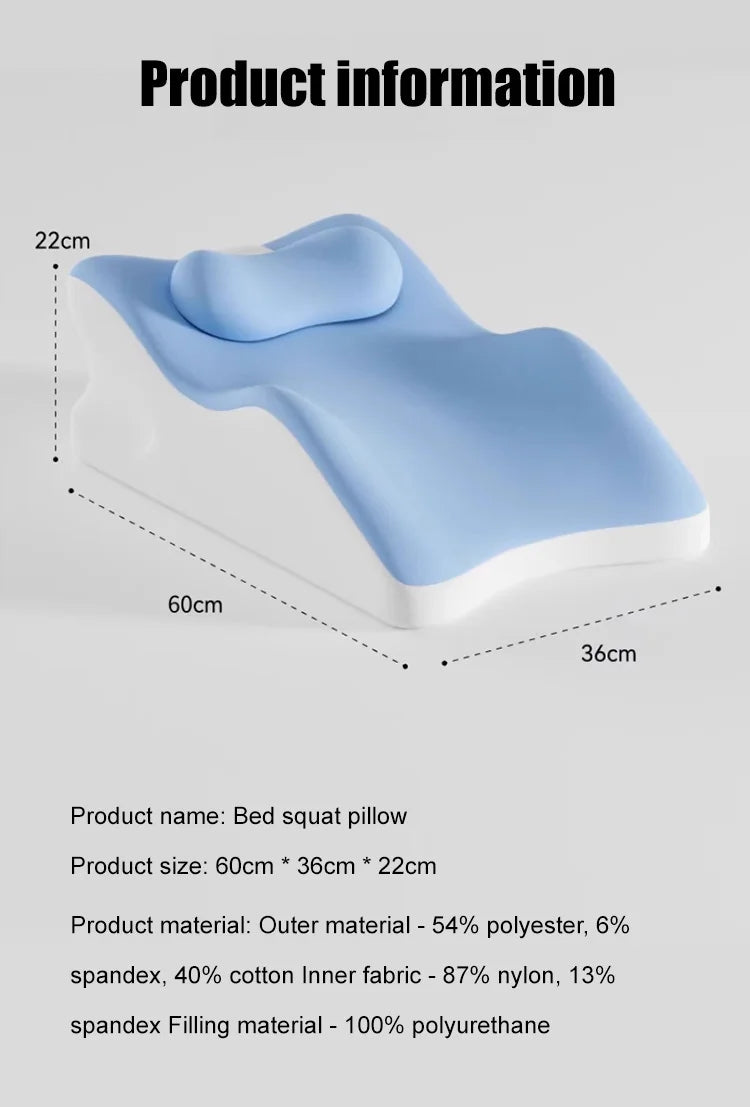Multifunctional Bed Lounger Pillow for Sleeping, Reading and Phone Use – Ergonomic Support Cushion for Backrest and Neck Comfort