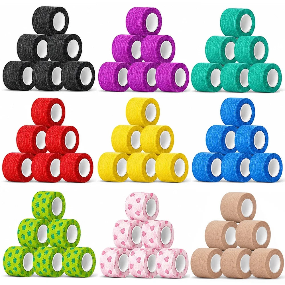 12/6/3pcs Tattoo Grip Cover Wrap Tape Self-Adhesive Breathable Elastic Bandage Waterproof Athletic Bandage Wraps Accessories