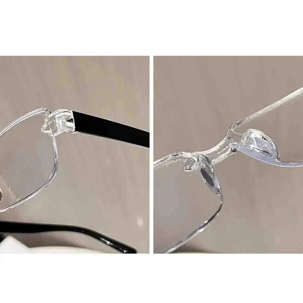 Intelligent Zoom Reading Glasses Anti Blue Light Comfortable Reading Glasses Ultra Light Frameless Glasses Frameless For Party