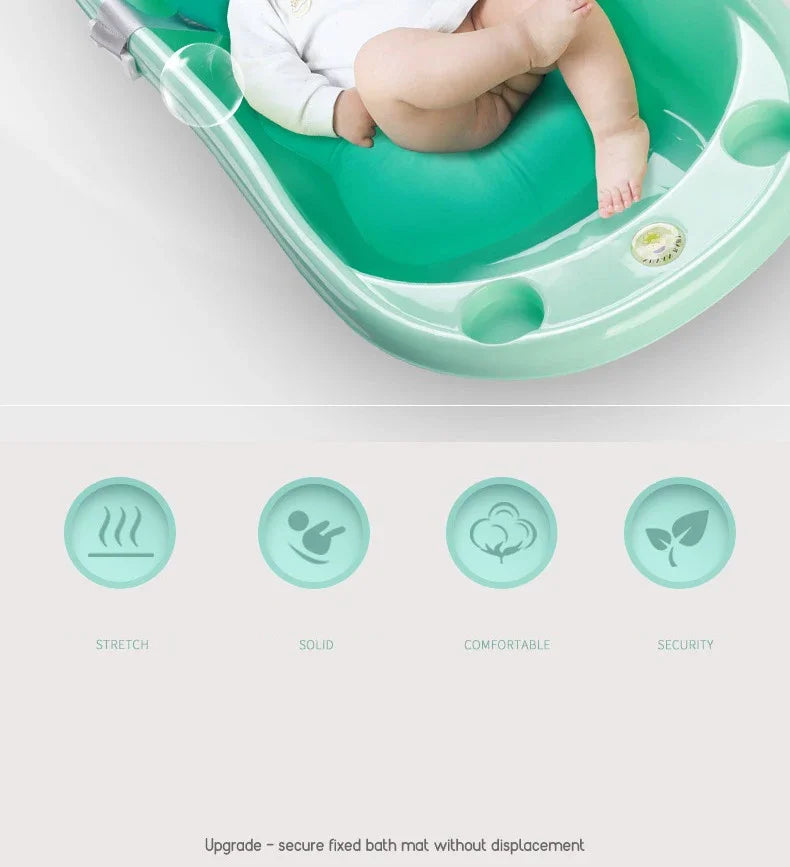 Baby Bath Seat Support Mat Shower Safety Tub Pad Newborn Bathtub Recliner Infant Anti-Slip Soft Comfort Body Cushion Baby Stuff