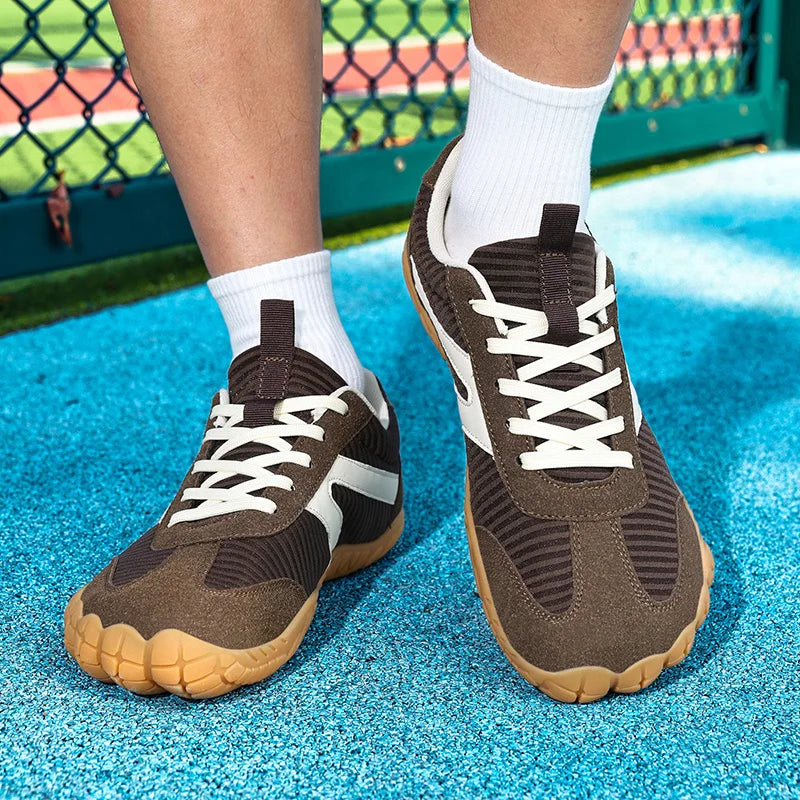 New Wide-toe Men's Shoes Casual Soft Sole Wide-Toe Shoes Walking Sneakers Breathable Mesh Comfortable Barefoot Shoes Big Size 48