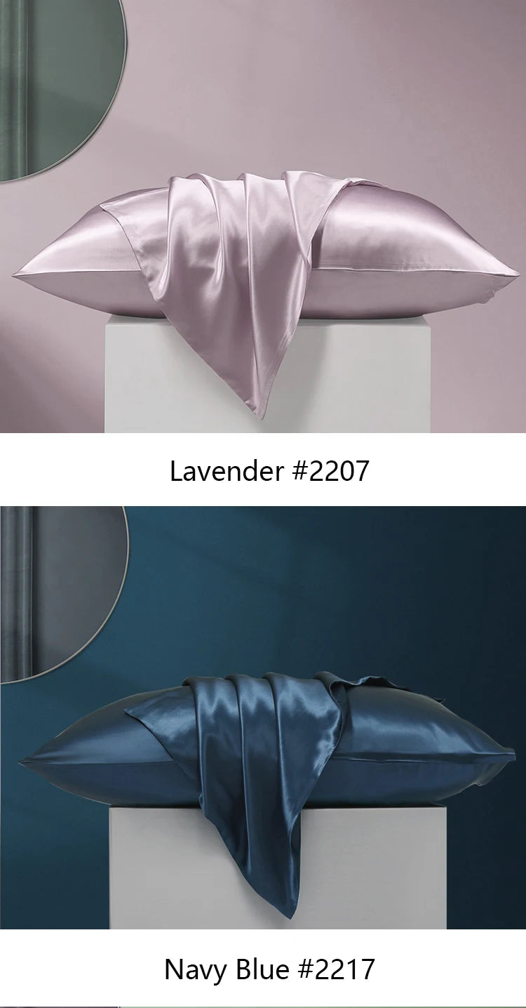 100% Natural Mulberry Silk Pillowcase 19MM With Hidden Zipper Suitable For Hair Real silk pillow case with Oeko-tex