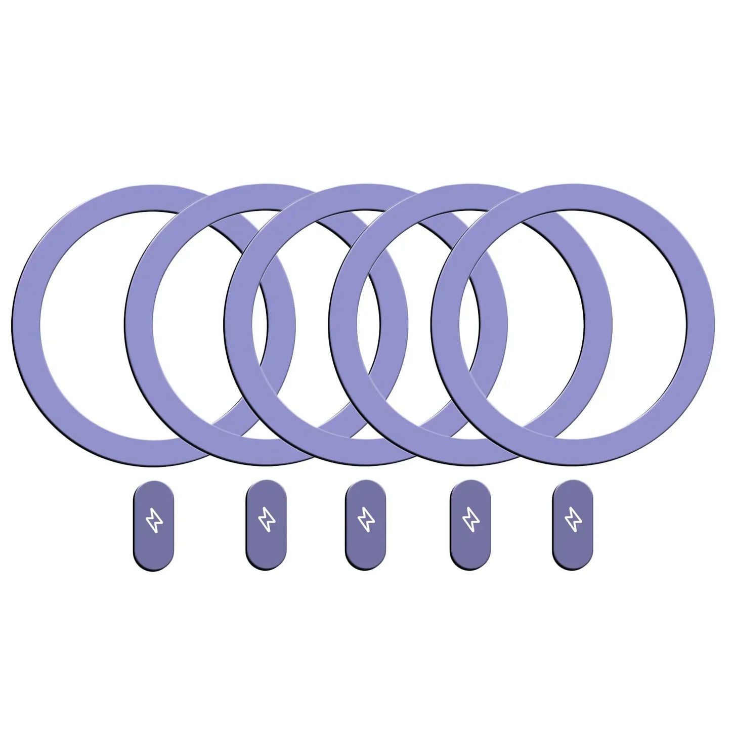 1-5Pcs Universal Metal Plate Ring for Magsafe Magnetic Wireless Charger Iron Sheet Sticker Car Phone Holder for IPhone 13 14 15