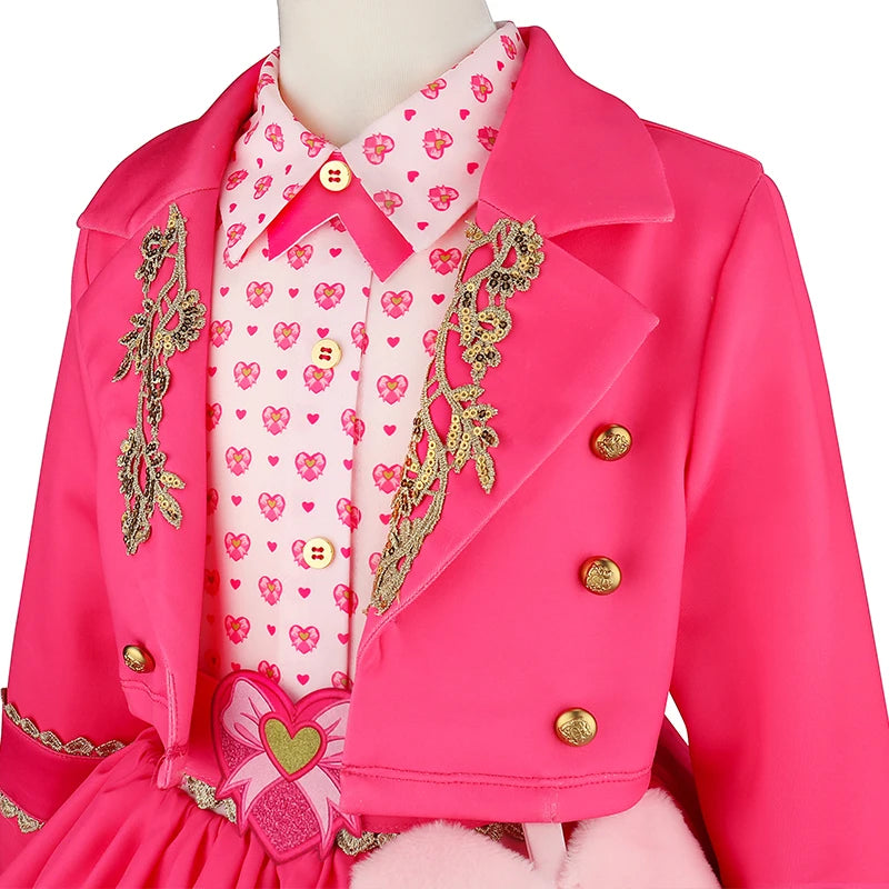 Halloween 2026 European and American descendants movie same cosplay dress jumpsuit sweet and cute pink performance suit