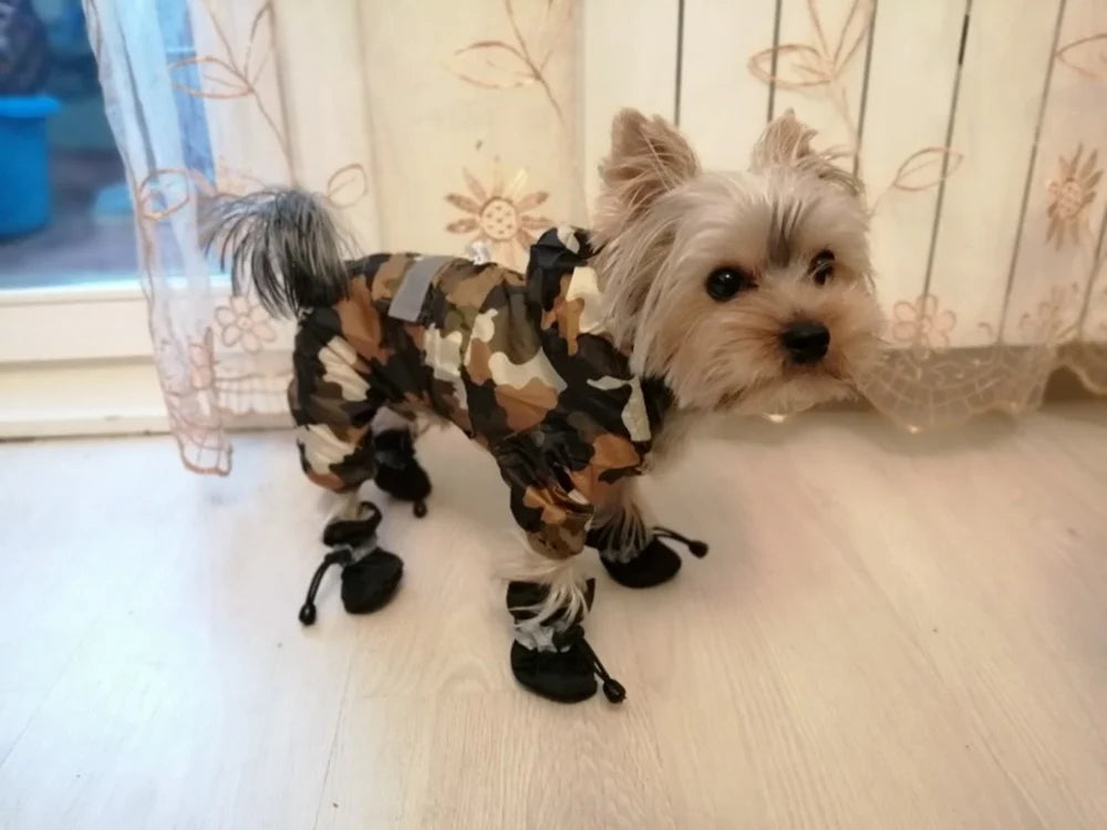 Dog Raincoat Puppy Rain Coat with Hood Reflective Waterproof Dog Clothes Soft Breathable Pet Cat Small Dog Rainwear XS - 5XL