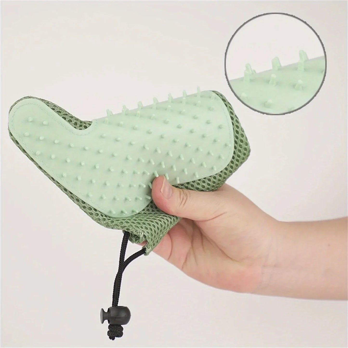 2 In 1 Cat Hair Glove & Pet Fur Remover Glove, Dog Grooming Glove Brush For Shedding, Pet Hair Remover Mitt For Cleaner