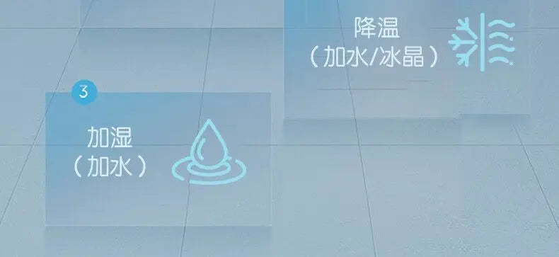 Midea refrigeration fan household single cooling water cooler air conditioner mobile voice remote control water air conditioner