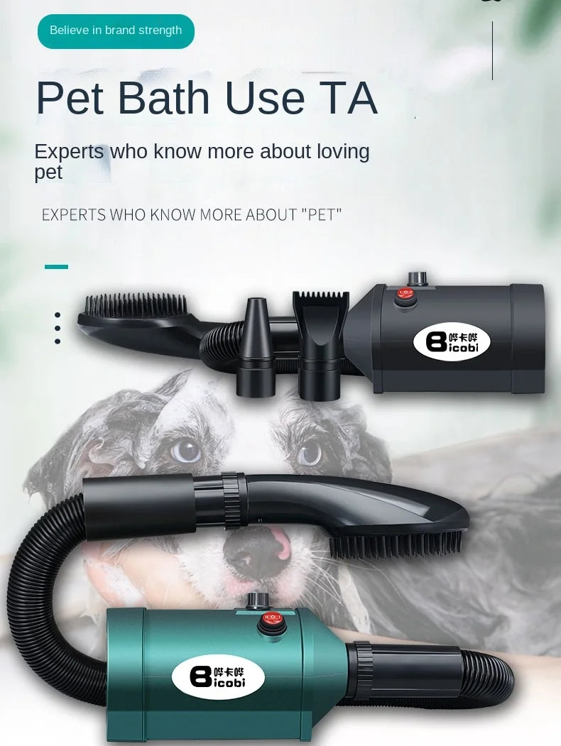 2800W Power Hair Dryer For Dogs Pet Dog Cat Grooming Blower Warm Wind Secador Fast Blow-dryer For Small Medium Large Dog Dryer