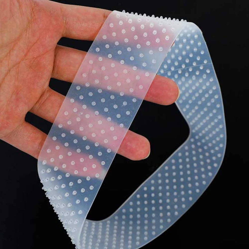 Silicone Bands for Fix Hair Wigs Good Quality Elastic Headband for Grip Hair Extra Hold Transparent Rubber Non-Slip Head Band
