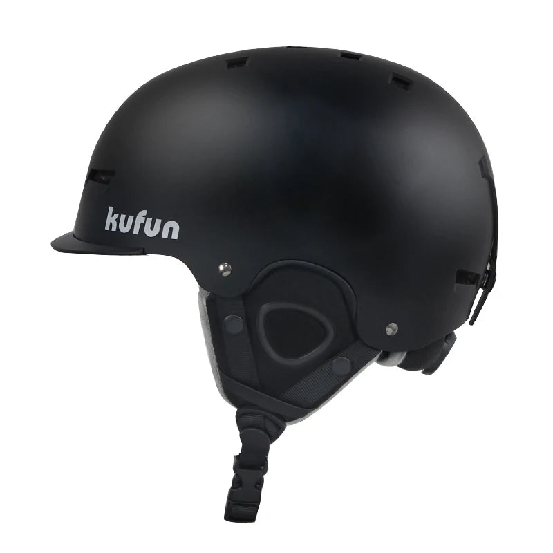 KUFUN Ski Helmet Earmuffs Winter Snow Sports Snowboard Skateboard Skating Cute Animal Lady Men Adult Kids Winter Safety Children