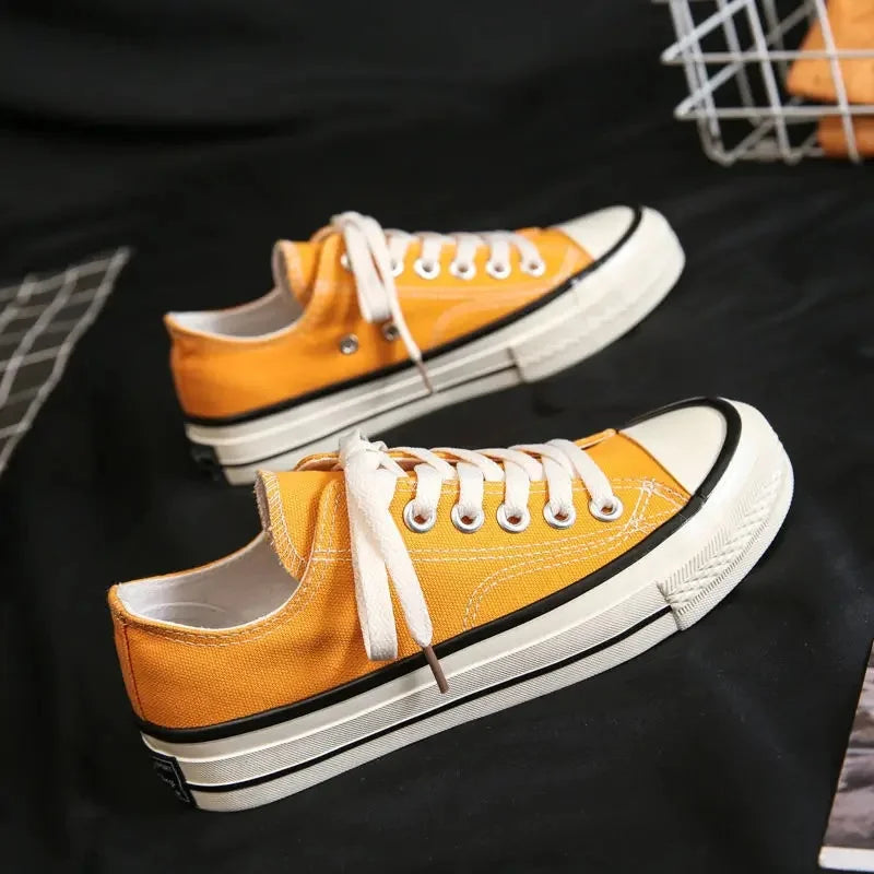 Women's Canvas Shoes Spring Autumn Universal Platform Flat Heel Synthetic Inner Material Rubber Sole Magic Tape Casual Shoes