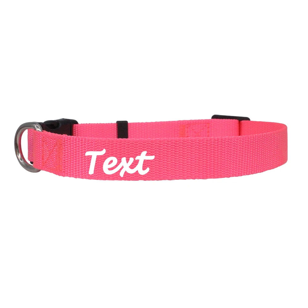 Personalized Customized Nameplate Dog Collar Soft Dogs Collars Free Customized ID Name for Small Medium Dogs Adjustable Colorful