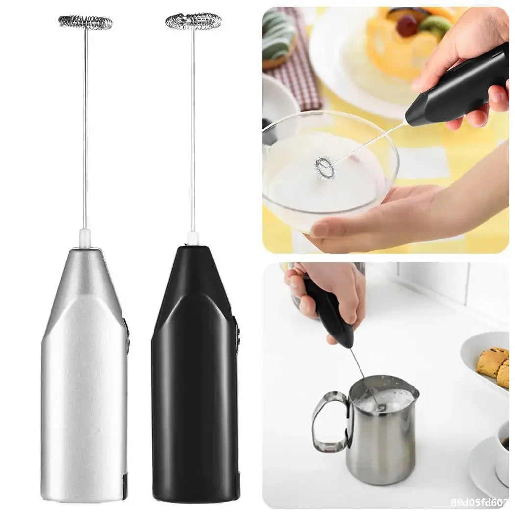 Portable Wireless Milk Frother Handheld Electric Coffee Whisk Mini Egg Beater Latte Cappuccino Foam Stirrer Cooking Mixer