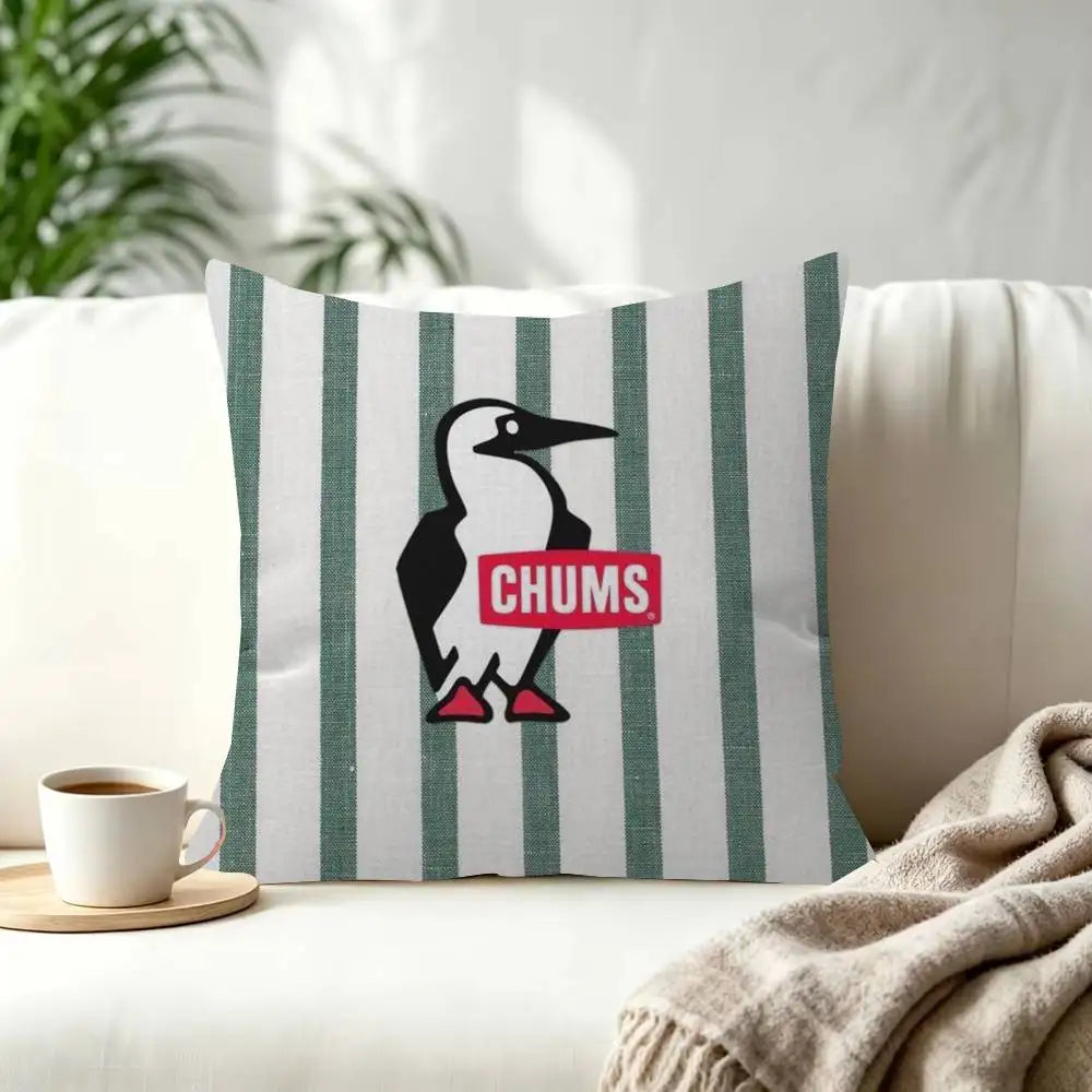 Fashion C-Chums-s Cushion  Decorative Polyester Throw Pillow Cover Square Suitable for Home Office Coffee Shop Decor