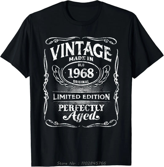 Legends Born In 1968 Oversized T-shirt Bday Men's Clothing On Demand Cotton Tshirt Ropa Hombre Fashion Fitness T Shirt Tops