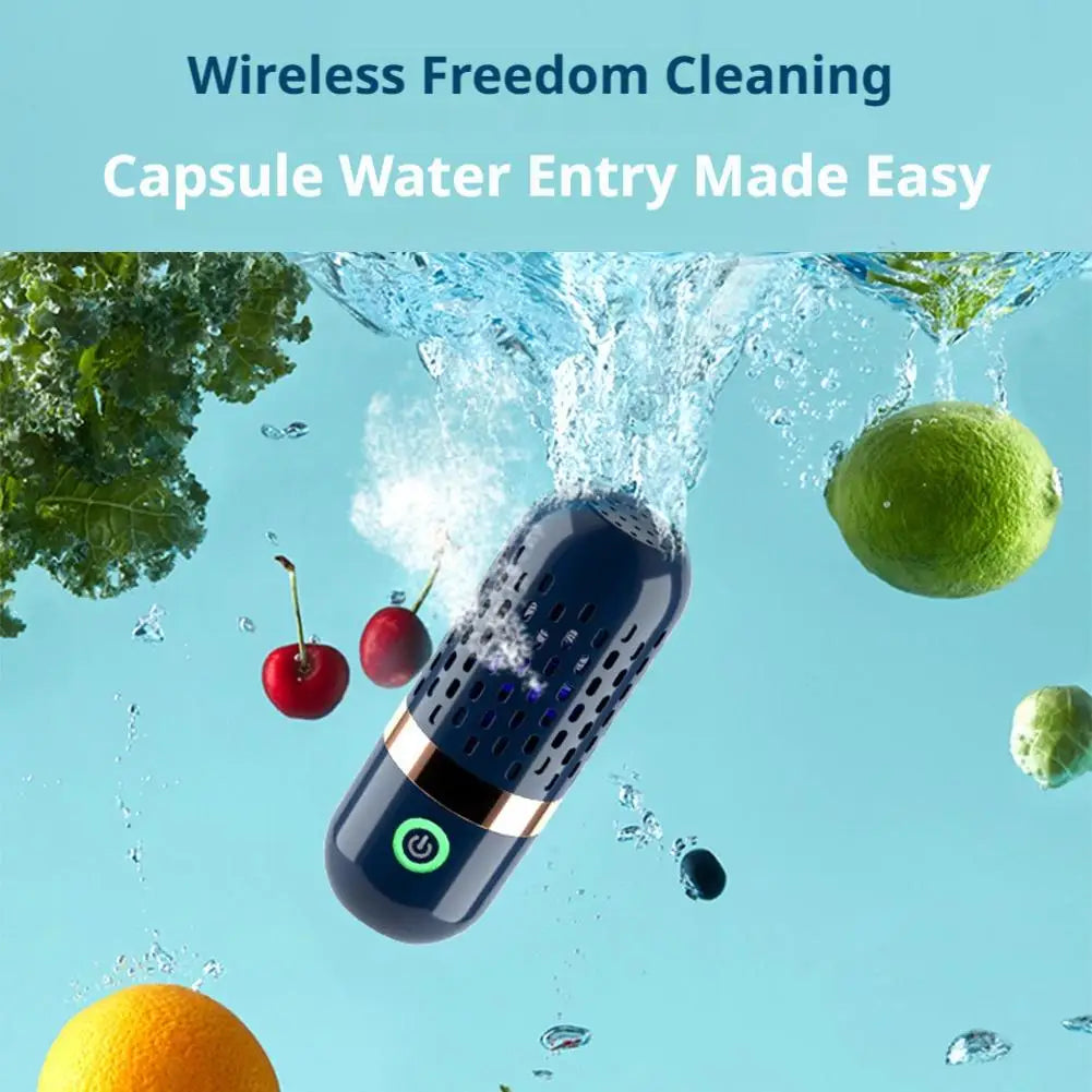 Wireless Capsule Fruit And Vegetable Cleaning Purifier Cleaning Machine Food Sterilization And Vegetable Washing Machine