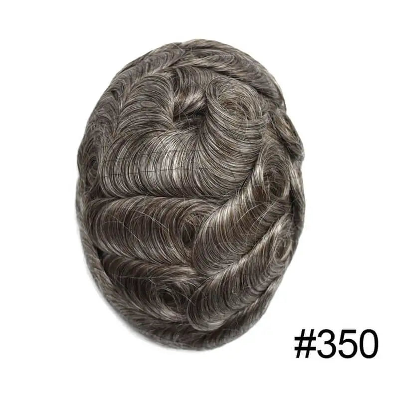 100% Density Full Lace Male Hair Prosthesis Swiss Thin Lace Men's Wig Natural Hairline Human Hair Man Hair System Wigs For Men