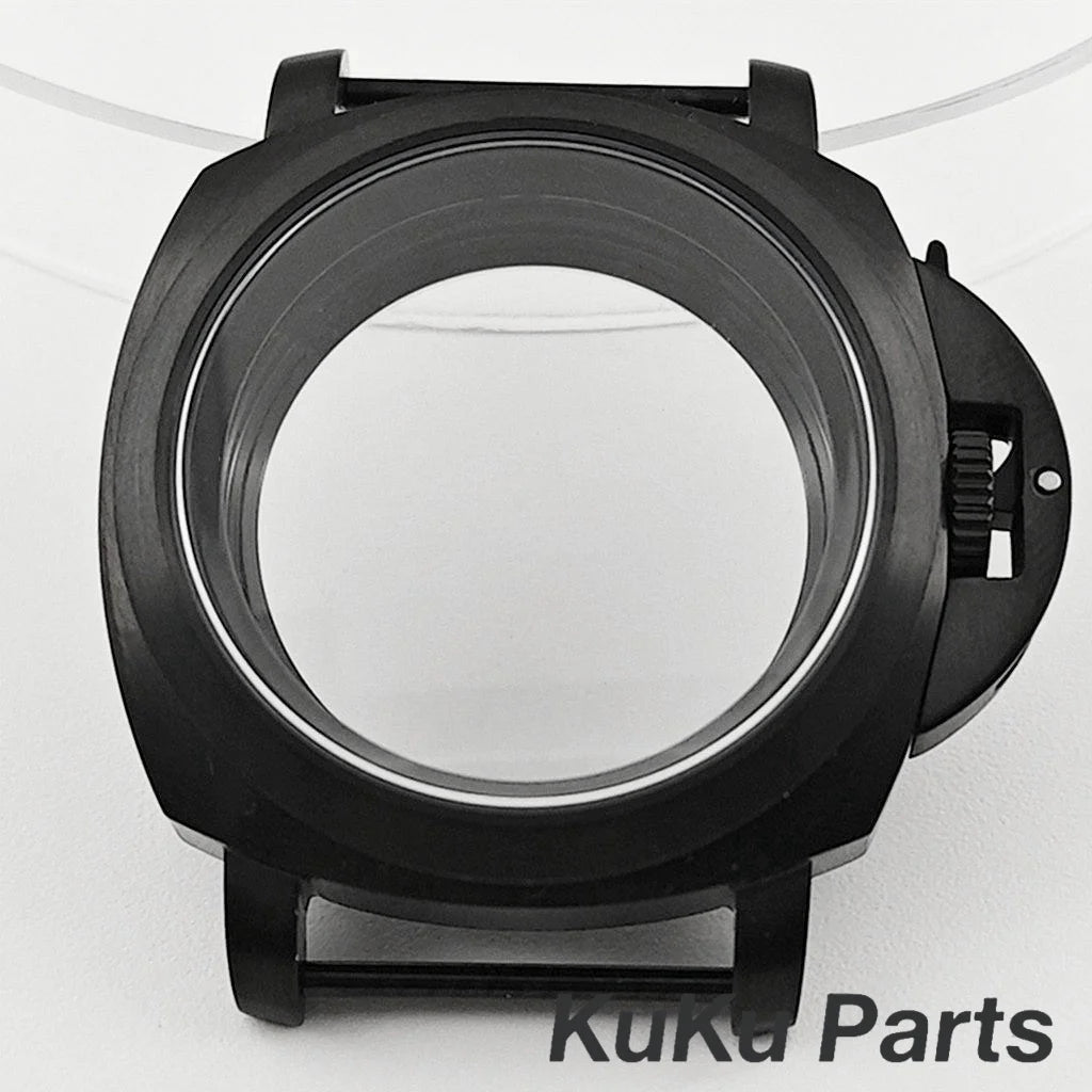 Polished/Brushed NH35 40mm Silver Sapphire Glass Watch Case With Handle Case for NH34 NH35 NH36 4R35 Movement 28.5mm Dial Watch