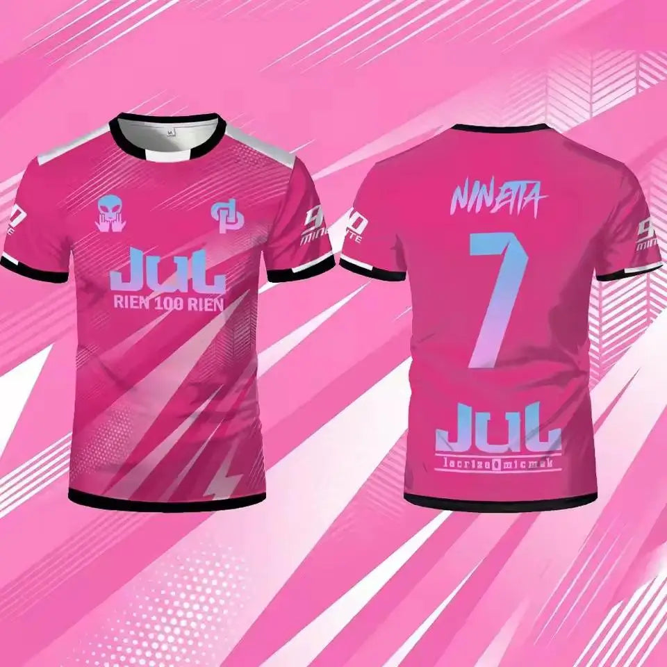 Jul Toto Ninetta 2026 Rien 100 Rien Soccer Jersey Summer Outdoor Breathable Training T-shirt Unisex Crew Neck Tee For Mens Women