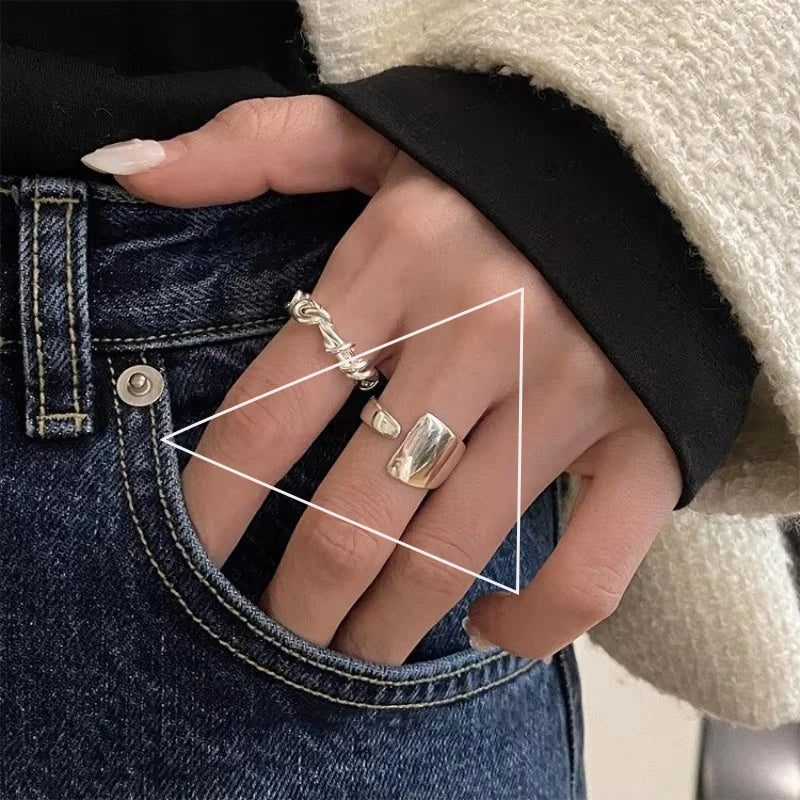VENTFILLE 925 Sterling Silver Rings for Women Couple Blue Stone Star Jewelry  Party Birthday Gift Dropshipping Wholesale