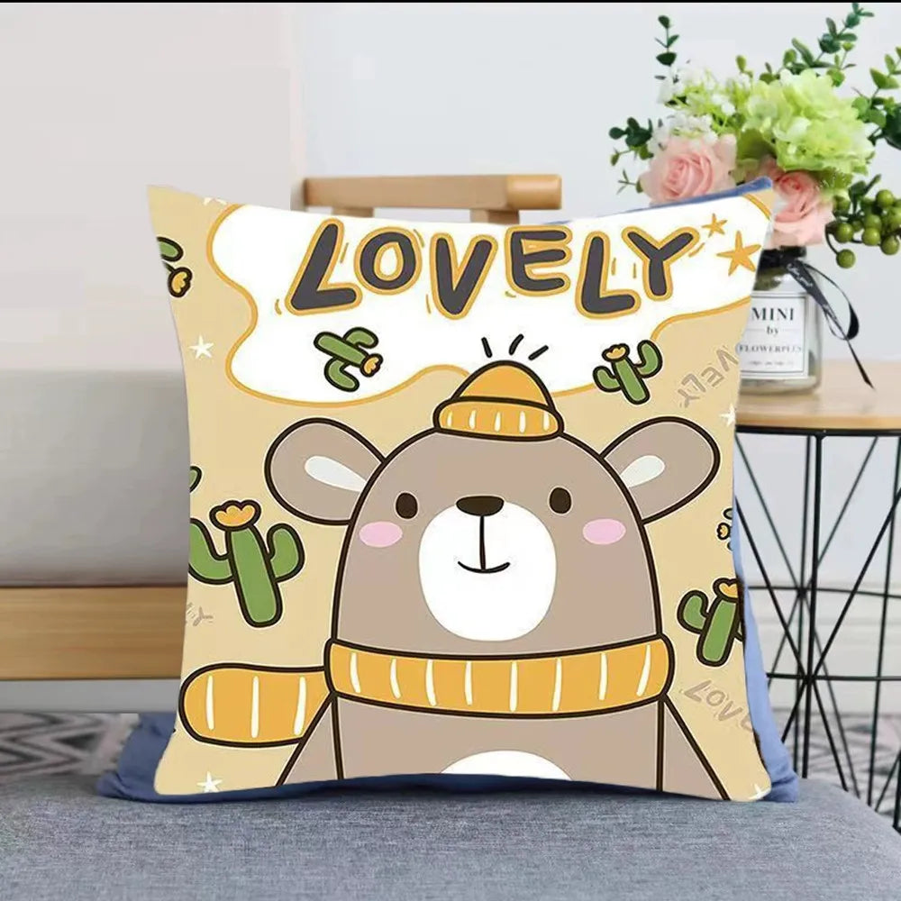Luxury Cartoon Nap Pillow Living Room Sofa Cushions Cozy Sleeping Neck Throw Pillow Headrest For Home Office Bedside Car Bed