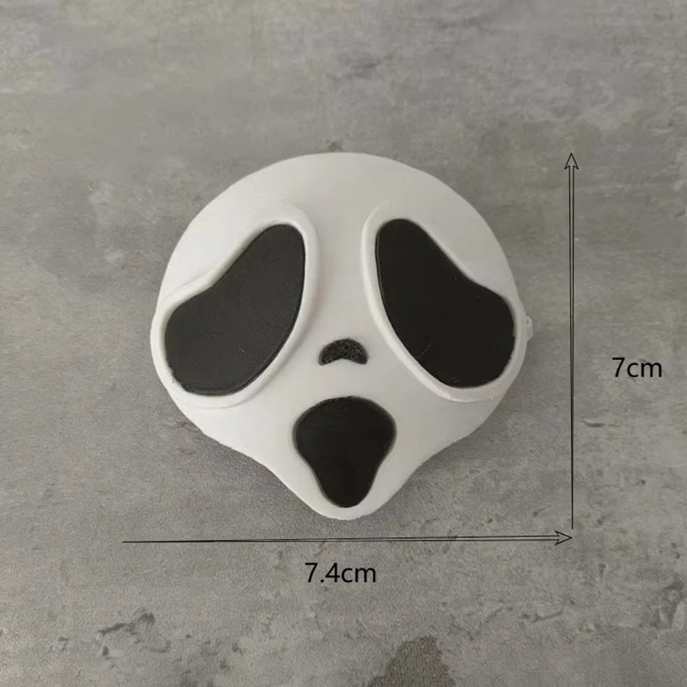 Halloween Ghost Scary Mask Decoration Gift DIY Creative Clothing for Labubu Doll Accessories Halloween Costume