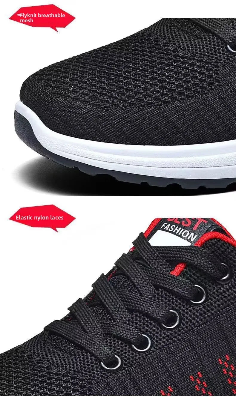 Men's Sport Shoes New Lightweight Comfortable Fashionable Casual Running Shoes Suitable for Youth Thick Bottom Running Style