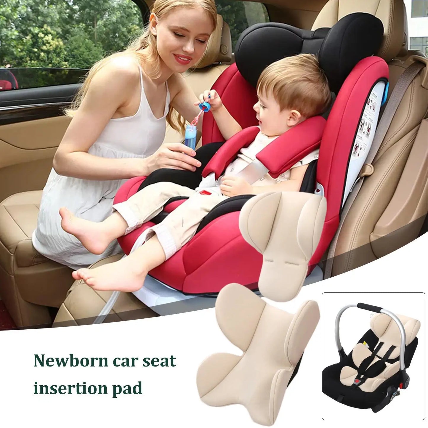Baby Stroller Cushion Soft Stroller Cushion Pads Head Neck Seat Insert Pad Infant Car Seat Insert Baby Stroller Accessories