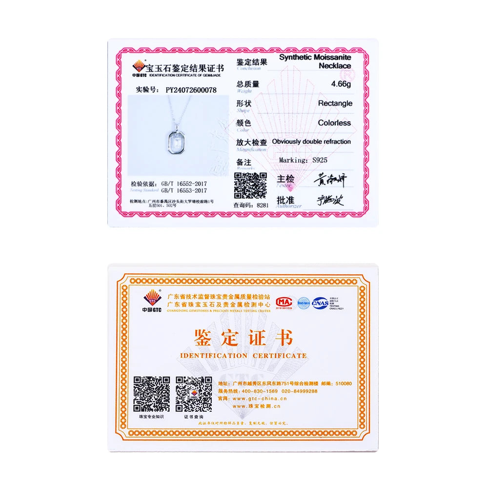 ATTAGEMS Top Quality Moissanite Diamond Necklace for Women Solid 10k 14k 18k Yellow Gold Penant Fine Jewelry Gifts Wholesale New